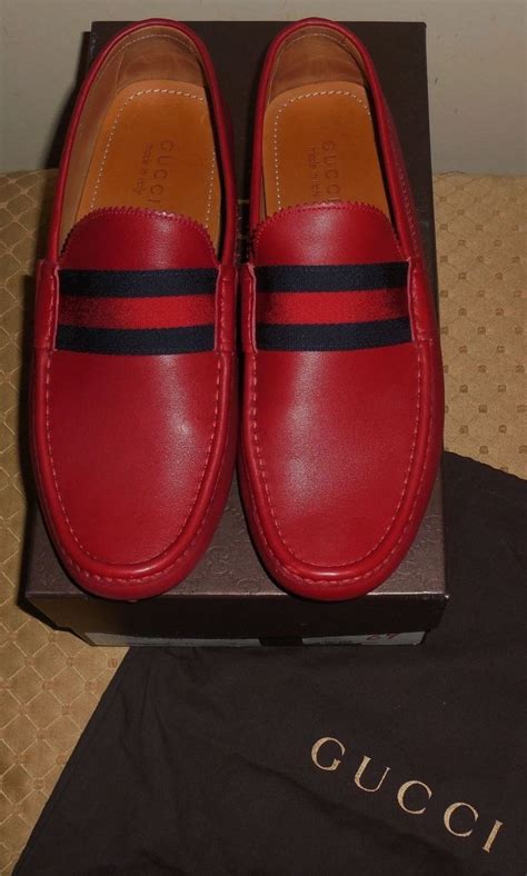 cheap red gucci loafers|gucci loafers with red stripe.